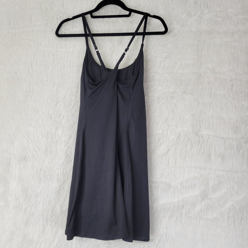 Iuga Black Lined Athletic Racerback Tennis Dress w/ Shorts & Bra Small - Picture 3 of 13